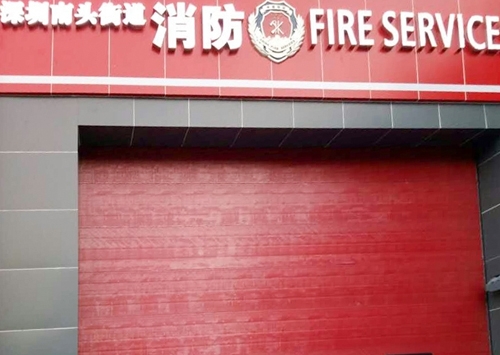 消防專用工業(yè)提升門案例