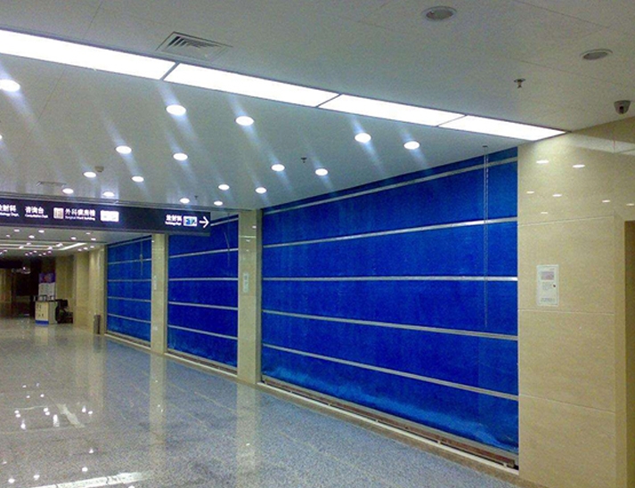 雙軌雙簾無(wú)機(jī)布特級(jí)防火卷簾門(mén)